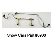 62 Fuel Line - 300 / 340 - 2 Fittings Stainless Steel - Less